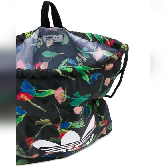 Adidas floral print drawstring backpack - Picture 4 of 10